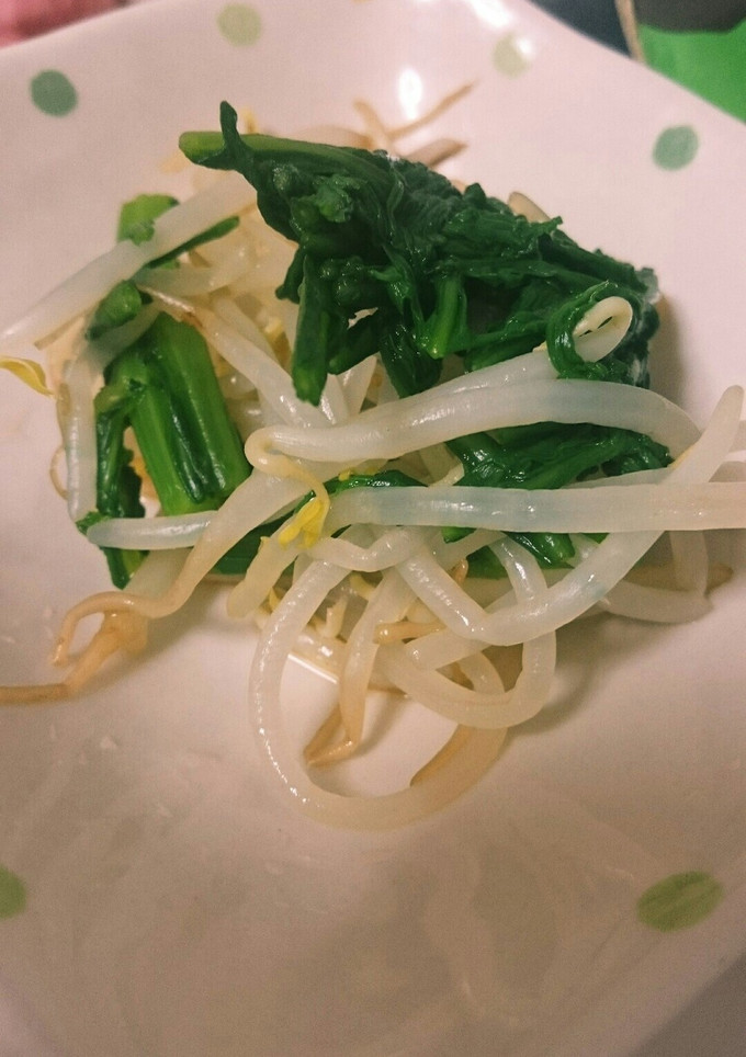 苦手克服♥春菊ともやしの和え物-レシピのメイン写真