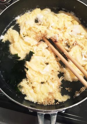 たまごとわかめのスープ-レシピのメイン写真