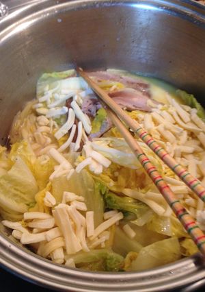 白菜とベーコン牛乳(豆乳)煮-レシピのメイン写真