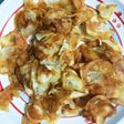 少量油でポテトチップス♡