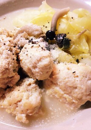 鶏胸肉とお豆腐だんごのmilk味噌煮☆-レシピのメイン写真
