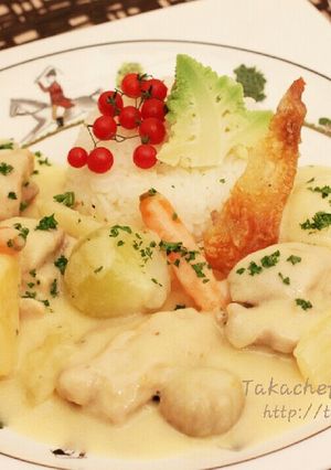 フランス風 鶏肉のクリーム煮-レシピのメイン写真