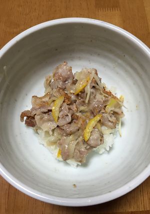 ゆず風味の塩豚丼-レシピのメイン写真