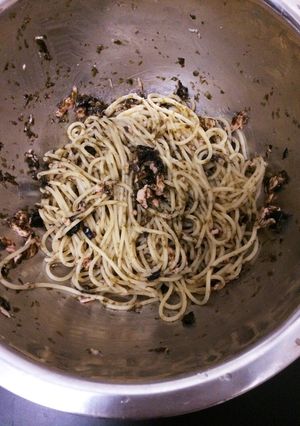 和えるだけ!鮭海苔パスタ-レシピのメイン写真