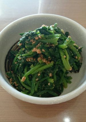 【分量あり】ホウレン草の胡麻和え-レシピのメイン写真