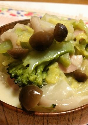 白菜の豆乳クリームスープ♪-レシピのメイン写真