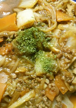 白菜と挽き肉 野菜たっぷりな野菜炒め！！-レシピのメイン写真