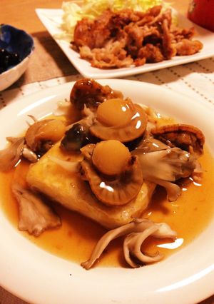 簡単＊ホタテと舞茸のあんかけ豆腐-レシピのメイン写真