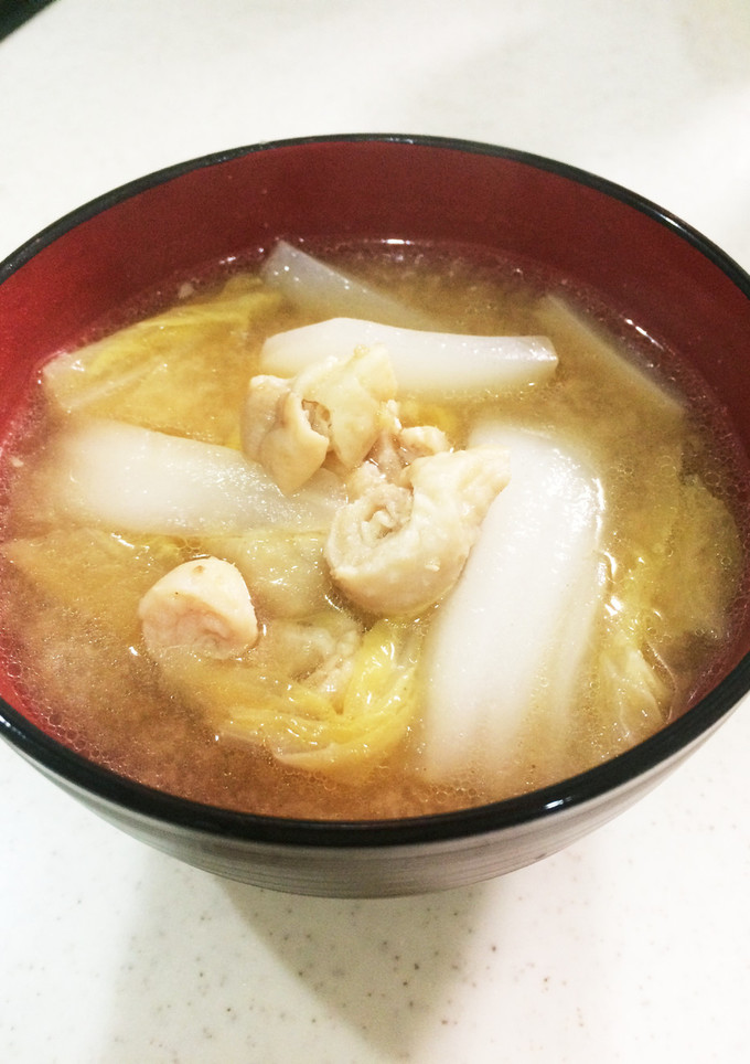 鶏皮と白菜のみそ汁-レシピのメイン写真