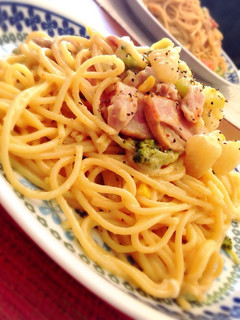 シチューリメイク*カルボナーラ風パスタ*-レシピのメイン写真