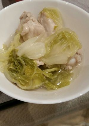 (シャトルシェフ)鳥手羽と白菜の煮物-レシピのメイン写真