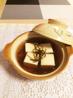 1人分♤レンジ湯豆腐♤塩昆布出汁で-レシピのメイン写真