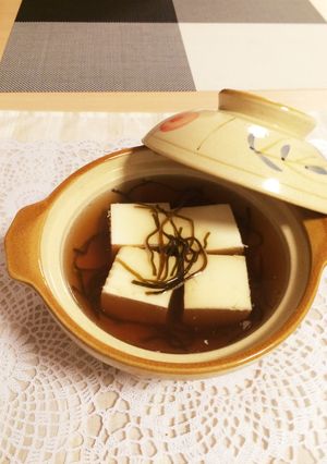 1人分♤レンジ湯豆腐♤塩昆布出汁で-レシピのメイン写真