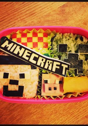 マイクラ弁当 スティーヴ&クリーパー-レシピのメイン写真