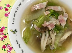 白菜・しめじ・ベーコンのあっさりスープ♬-レシピのメイン写真