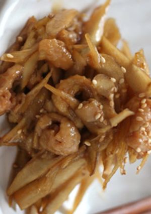 鶏皮入り♪きんぴらごぼう-レシピのメイン写真
