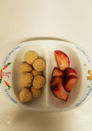 きな粉のコロコロ-離乳食やおやつ等--レシピのメイン写真