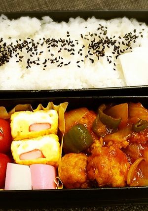 【お弁当】冷凍豆腐入り肉団子の甘酢1人分-レシピのメイン写真