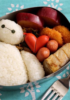 簡単キャラ弁☆ディズニー ベイマックス-レシピのメイン写真