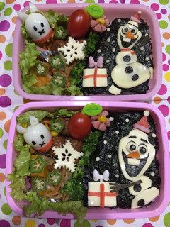 オラフ クリスマスバージョン キャラ弁-レシピのメイン写真