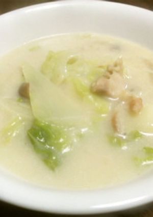 白菜と鶏肉の牛乳煮込み-レシピのメイン写真