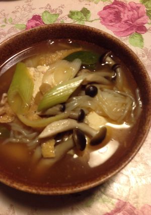 お肉もお魚もなくても、あったかきのこ汁♪-レシピのメイン写真