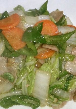 お弁当に　白菜と豚バラの八宝菜風-レシピのメイン写真