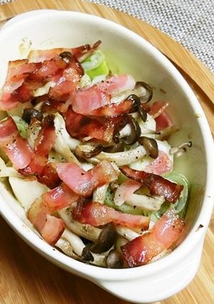 長ネギとベーコンのシンプル！グリル-レシピのメイン写真