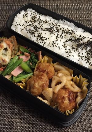 【お弁当】冷凍豆腐入り肉団子の醤油甘酢-レシピのメイン写真