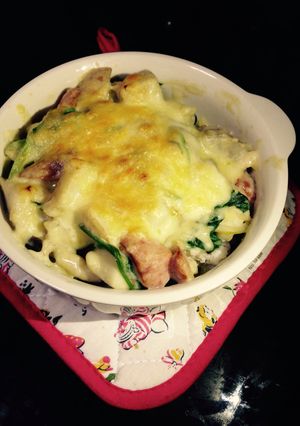 豆乳de里芋と旬野菜のマカロニグラタン-レシピのメイン写真