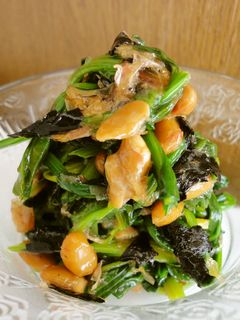 簡単☆ほうれん草と納豆の海苔和え-レシピのメイン写真