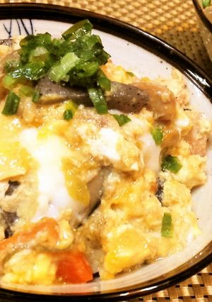リメイク★鶏汁【みそ味変わり親子丼】♪-レシピのメイン写真