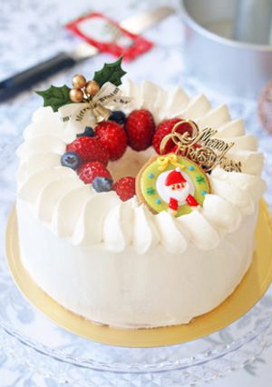 クリスマスバニラシフォンケーキ-レシピのメイン写真