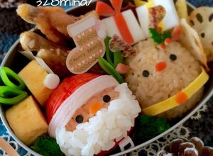 コロコロ〜なサンタとトナカイ♡キャラ弁-レシピのメイン写真