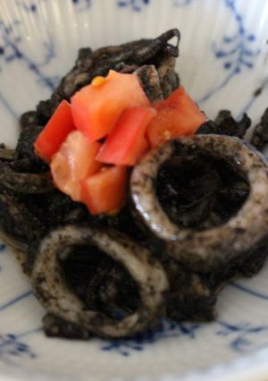 簡単で本格的イカの墨煮-レシピのメイン写真