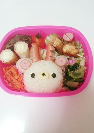 キャラ弁クリスマスコリラックマ-レシピのメイン写真
