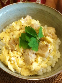 親子丼風 畑のお肉どんぶり-レシピのメイン写真