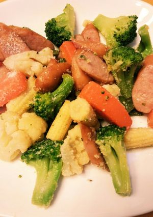 洋風野菜ミックスのチーズコンソメ炒め-レシピのメイン写真