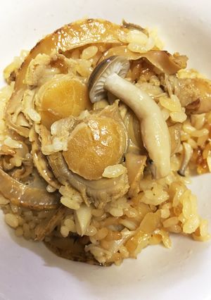 ホタテの炊き込みごはん-レシピのメイン写真