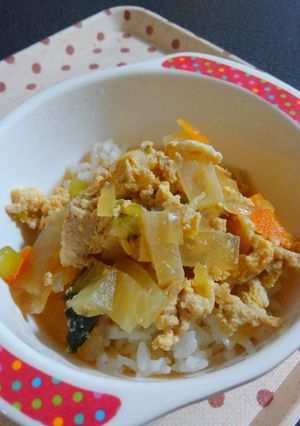 大人取り分け汁だく親子丼★離乳食完了期～-レシピのメイン写真