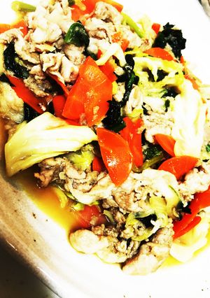りんごで野菜炒め！？-レシピのメイン写真