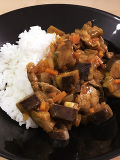 ナス人参玉ねぎピーマン豚肉カレー子供にも-レシピのメイン写真