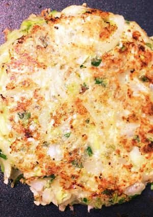 緑野菜と豆腐の優しいお好み焼き*離乳食-レシピのメイン写真