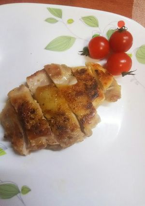解凍鶏肉DE肉柔らか＆皮パリパリソテー♪-レシピのメイン写真