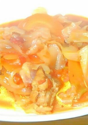 ズボラでイタリアン！鶏と野菜のトマト煮-レシピのメイン写真
