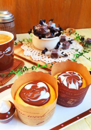 HMカップケーキにチョコアートしよ〜♪-レシピのメイン写真