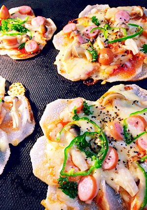 ホットプレートで長いもピザ-レシピのメイン写真