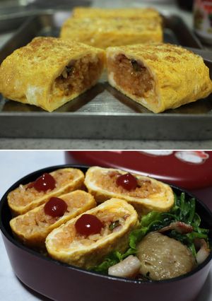 持って食べるオムライス-レシピのメイン写真