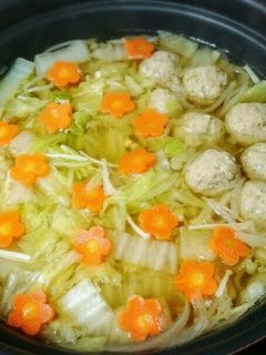 優しい♪ヽ(´▽`)/肉だんご鍋-レシピのメイン写真