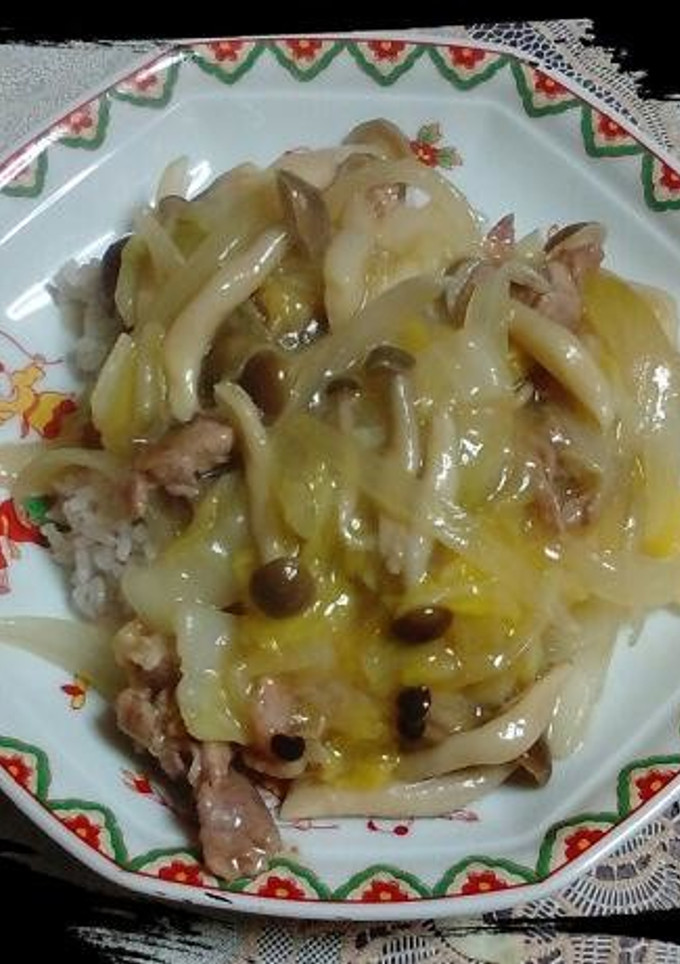 白菜たっぷり中華旨煮丼-レシピのメイン写真